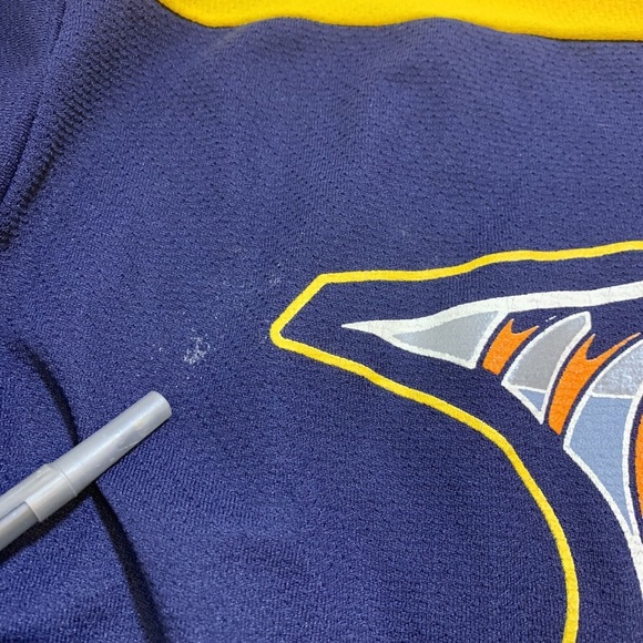 Vintage Nashville Predators NHL Ice Hockey Logo 7 David Legwand Jersey Medium - Picture 5 of 12